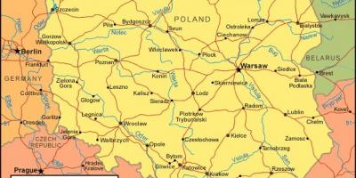 Mapa das fronteiras da Polônia