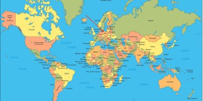 Mapa mostrando a Polónia