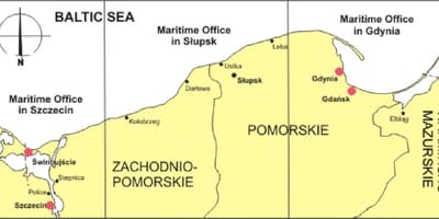 Mapa da Polônia portas